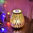 thumbnail image 4 of FNNMNNR 3D Leaf Glass Aromatherapy Lamp Electric Aroma Lamp Wax Melter Essential Aroma Night Light, 4 of 9