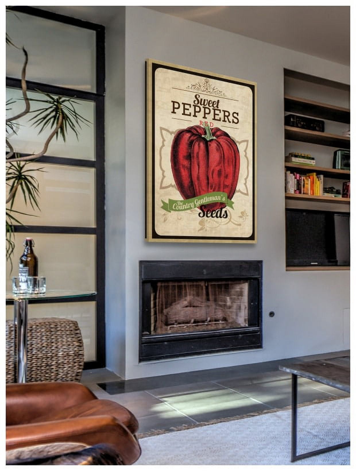 Marmont Hill "Seed Packet Pepper" Painting Print on Canvas