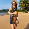 thumbnail image 3 of Lsque Five Nights At Freddy'S Pattern Summer Dresses for Women – Sleeveless T-Shirt Swing Sundress, Perfect for the Beach and Casual Days, 3 of 6