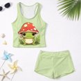 thumbnail image 6 of Psesaysky Mushroom Frog Tankini Swimsuits for Girls Modest Tank Tops with Shorts 2 Piece Bathing Suits for Teens Girl 6-15 Years, 6 of 7