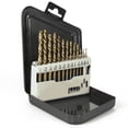 thumbnail image 1 of 26Pcs Left Handed Drill Bit Set Extractor Drill Bits for Metal Power Tools Accessories with Titanium Nitride Coating, 1 of 5