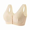thumbnail image 4 of Sakmal Front Closure Bralettes for Women with Support Lace Full Coverage No Underwire Yellow Scoop T-Shirt Bras for Ladie 7X, 4 of 4