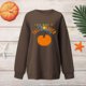 thumbnail image 5 of Señoras moda Halloween divertido gato melón estampado cuello redondo espesar sudadera manga larga Top Fridja  fjkfkj5943, 5 of 7
