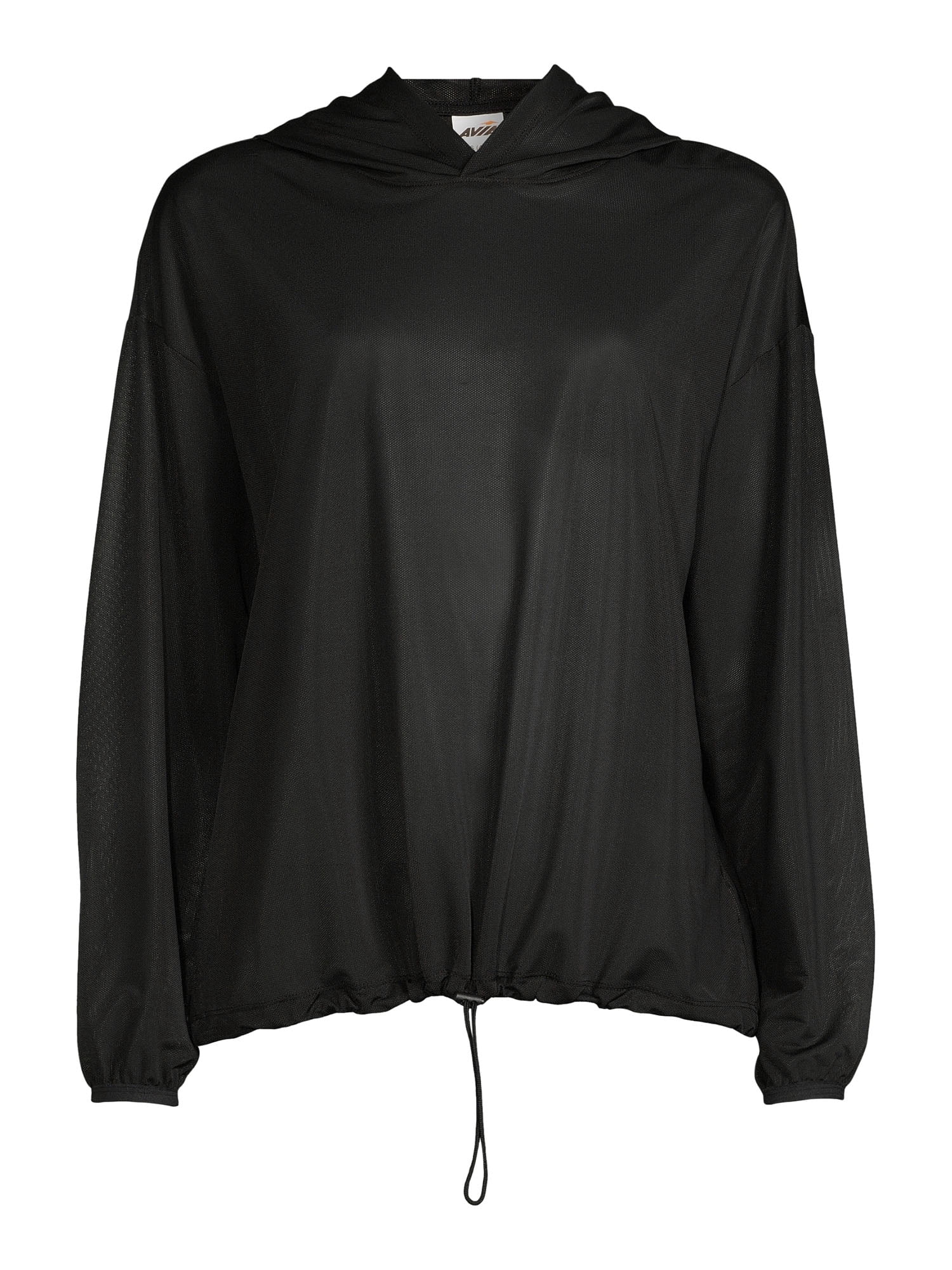 Avia Women's Athleisure Long Sleeves Mesh Hooded Pullover