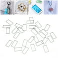 thumbnail image 3 of Lunette Ouverte pour Résine, Bijoux Lunette Ouverte 30pcs Acier Inoxydable Mini Métal Lunette Ouverte Creux Cadre Pendentif pour les Amis pour la Fête, 3 of 8