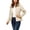 Beige Jackets, variant on Jsaierl Women's Hooded Zip Up Windproof Jacket with Chest Pocket Lightweight Windbreaker for Travel Hiking Outdoor
