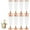 rosegold, variant on ACDANC 8Pcs Champagne Flutes Plastic 5 oz High-Standing Base Party Cups Disposable Clear Cups for Family Bar Party Wedding Essentials Gold