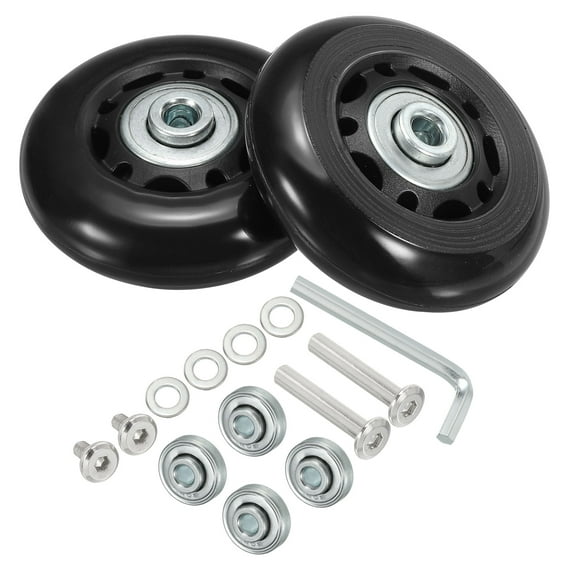 Uxcell Replacement Luggage Suitcase Wheels, 60mmx18mm 360 Swivel Caster Wheels