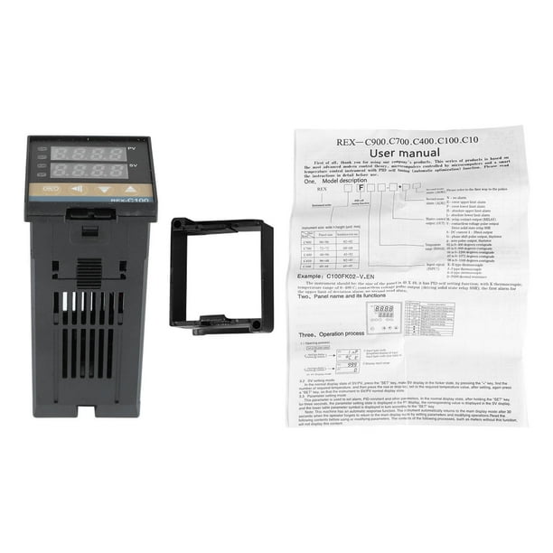Kit controlador de temperatura PID REX C100 Controlador de temperatura PID digital 100‑240 V