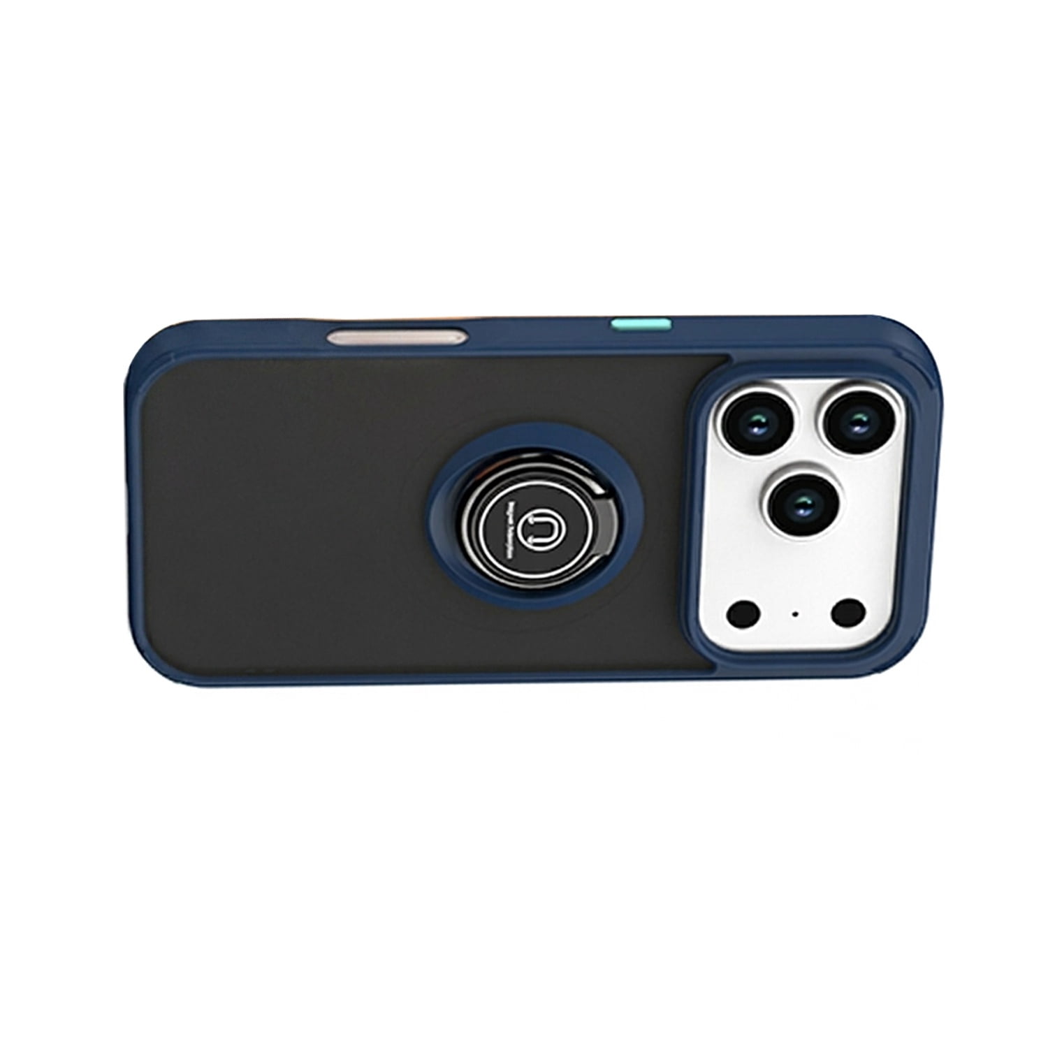 Sturdy Matte Ring Case for iPhone 17 Pro Max - Dark Blue