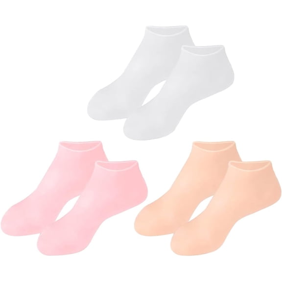 Womens Socks 3pairs Women High Sebs No Invisible Xl Ship Anti- Socks Cracked Summer Liner Soften Comfortable Moisture Dry Heel Breathable Sleeve Calluses Womens Hands Cuticles Mens Socks