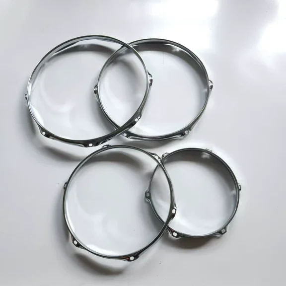 COSMOBETTY Drum Hoop Steel 1Set 11.4x11.4x0.9in Inner Diameter 10 Inches