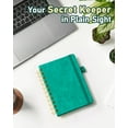 thumbnail image 6 of WEMATE Spiral Password Book with Alphabetical Tabs, Small Password Keeper Book for Seniors, Internet Password Notebook Hardcover Password Journal Logbook – 4.7''x 6''(Green), 6 of 7