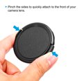 thumbnail image 4 of Uxcell 55mm Lens Cap, 5 Pack Sides Pinch Snap Camera Lens Cover for Front Lens, 4 of 6