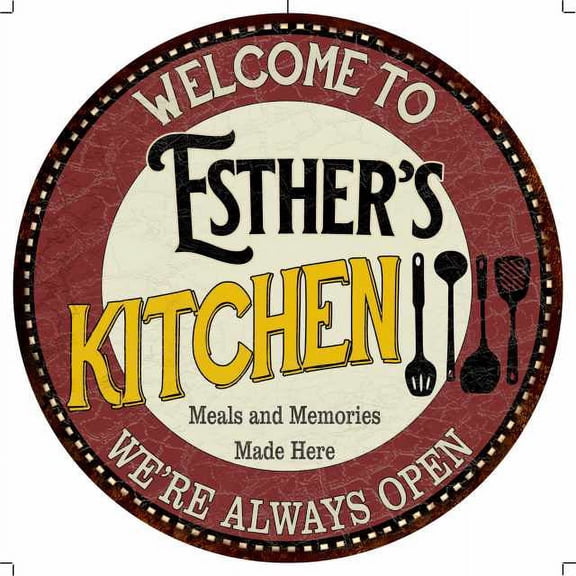 Esr's Kitchen 14" Round Metal Sign Bar Game Room Wall Decor 100140040134