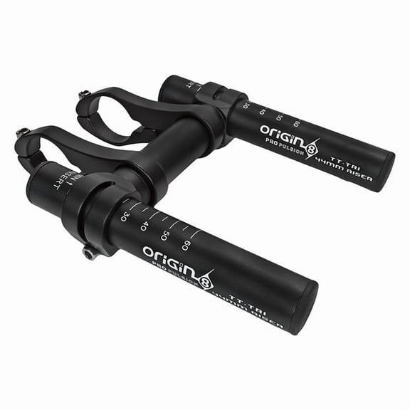 Origin-8 Mini Clip-On Tri Bars Hbar Or8 Tri Aly Mini Clip-on Blk