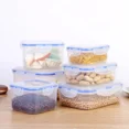 thumbnail image 2 of Food Containers With Lids Meal Prep Container Airtight Food Storage Lunch Containers BPA-Free Refrigerator Fresh-Keeping Box 500ml, 2 of 4