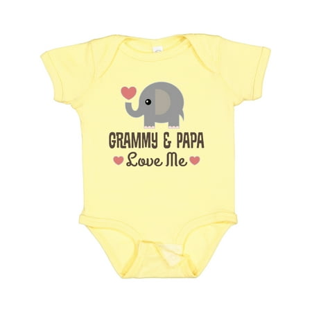 

Inktastic Grammy and Papa Love Me Grandchild Boys or Girls Baby Bodysuit