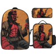 thumbnail image 1 of Hellboy Blood and Iron Backpack Young Scholar Set Developmental Bookbag with Healthy Lunch Solution, 1 of 5
