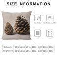 thumbnail image 5 of COMIO  Pine Cones Pillow Covers Pine Cone Evergreen Coniferous Forest Plant Brown Throw Lumbar Pillow Case Cushion Cover Home Office Decorative, 5 of 5