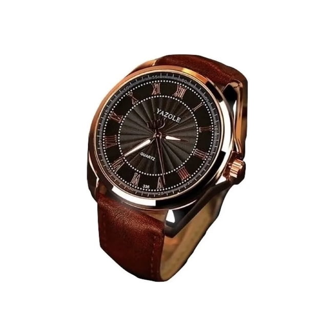 Reloj Para Hombre Elegante Acero Vidrio Malubero Fondo Negro
