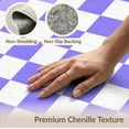 thumbnail image 6 of ODIKA Purple Interlocking Checkerboard Minimalist Tone Block Checkered Pet Friendly & Kids Safe Play for Playroom, Bedroom, Reading Nook, 6 of 7