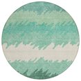 thumbnail image 2 of Addison Rugs Chantille Indoor/Outdoor Transitional Stripes Sage Washable Round Rug, 8' x 8', 2 of 6