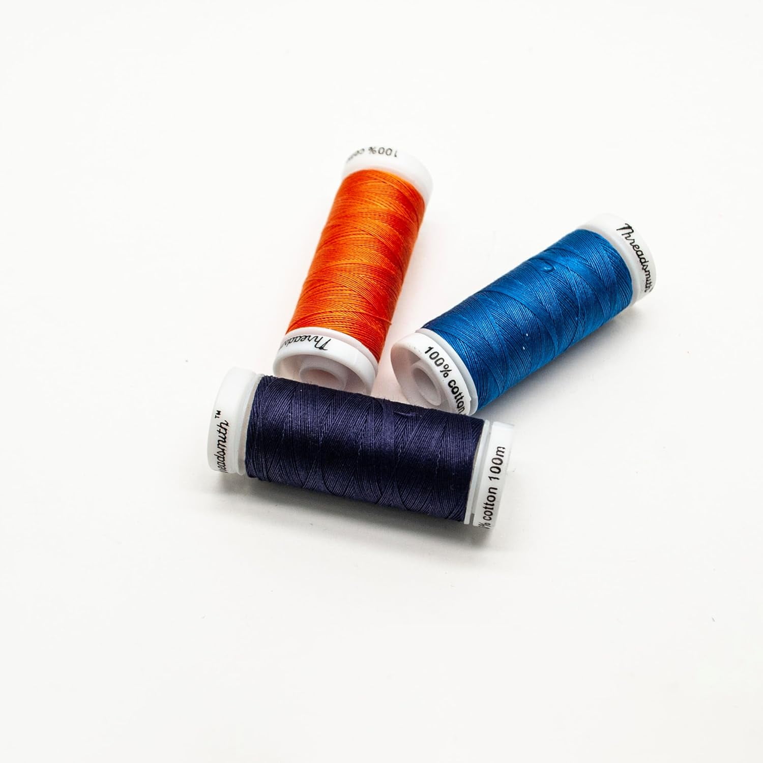 Threadsmith 50 WT Cotton Thread Set – 27 Spools, 100 Meters Each – 3-Ply Mercerized Egyptian Cotton – Premium Sewing Thread in Reusable Box
