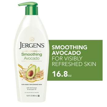 Jergens Oil-Infused Smoothing Avocado Body Lotion, 16.8 fl oz