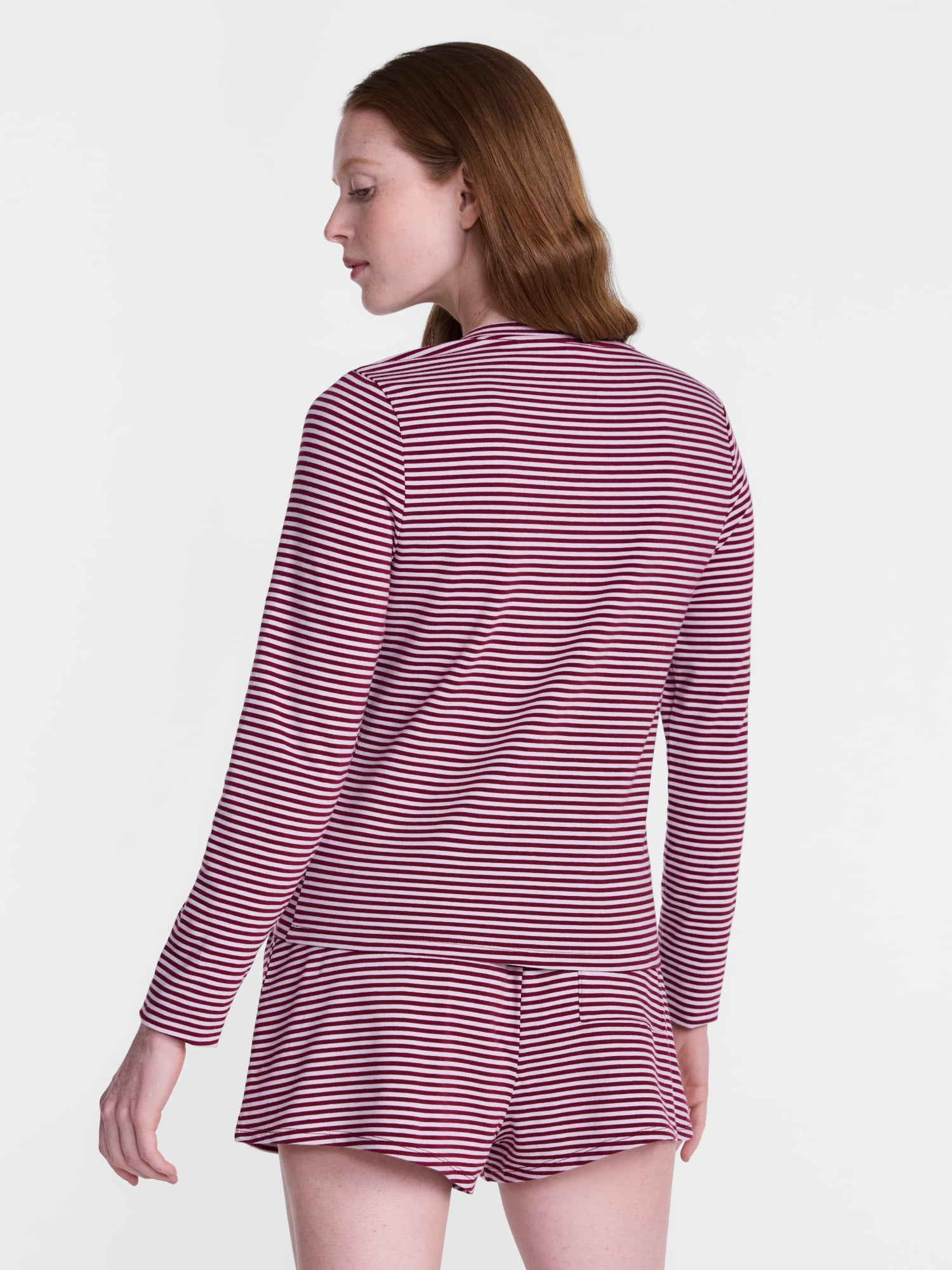 Joyspun Women’s Henley Sleep Top, Sizes S-3X
