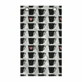 thumbnail image 1 of Modern Hanging Pocket Organizer, Demonstration of Continuous Coffee Tea Mugs with Heart Illustration, Printed Polyester Storage Bag with Pockets, 21" x 31", Charcoal Grey and Pink, 1 of 2
