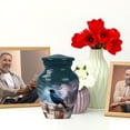thumbnail image 6 of JAGASY Crow Urn for Ashes Adult Male, Dark Teal Small Urns for Human Ashes Keepsake, Wooden Landscape Decorative Urns for Parents, Mini Cremation Urn for Mom & Dad, (3 Inch), 6 of 7