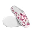 thumbnail image 3 of Haiem Girl Butterfly Print Women's Fuzzy Memory Foam House Slipper Cozy Home Footwear Non-slip Winter Slippers-42/43, 3 of 7