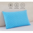 thumbnail image 3 of Blue Ocean Textiles Cooling Pillowcase, Blue Creek Geo, Standard/Queen, 1 Piece, 3 of 8