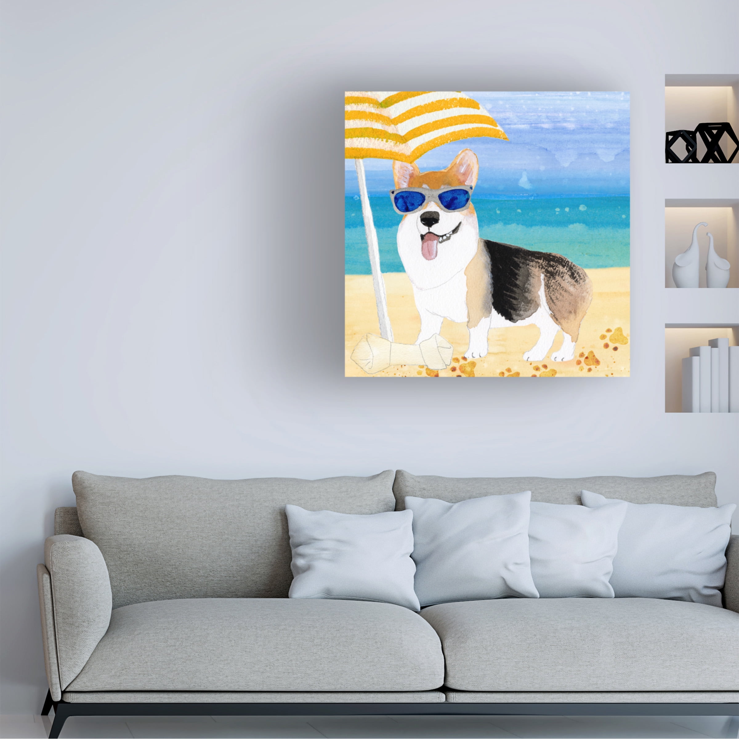 Alicia Ludwig 'Ruffin It III' Canvas Art