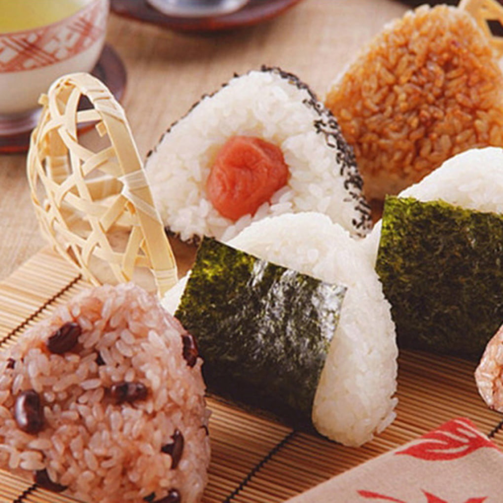 2Pcs/set DIY Sushi Maker Onigiri Rice Mold Kitchen Japanese Cuisine Rice Ball 