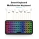 thumbnail image 3 of Teclado Inalámbrico Bluetooth 5,2 Para Tabletas Multicolor Español Latinoamérica, 3 of 5