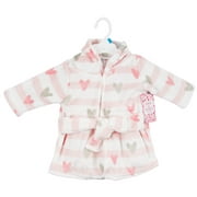 Zak and Zoey Hooded Robe- 0-9M- Hearts