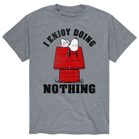 Peanuts - Men's Snoopy Chill Vibes Just Hanging Short Sleeve Graphic T-Shirts