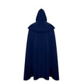 thumbnail image 2 of Adult Hooded Cloak Medieval Cape Ranger Elven Costume for Men Women Halloween Cosplay Gothic Wicca Robe Wizard Sorcerer Knight Larp Dress Up Full Length, 2 of 5