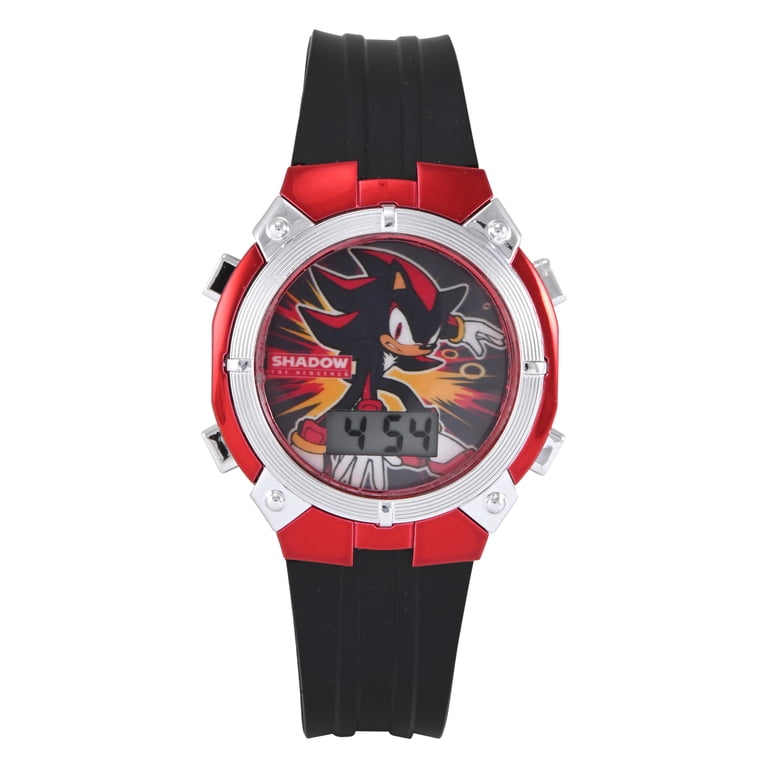 SEGA Sonic the Hedgehog Digital Watch Black Red photo 1