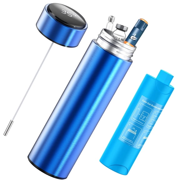 Cooler Travel Case, 60H- Reusable Cooler with Temperature Probe and Display Screen ,1pcs