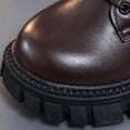 thumbnail image 6 of Girls Lace up Ankle Martin Boots with Side Bow, Little Kids Side Zipper Faux Leather Short Booties Fashion Soft Non Slip Princess Boots for Little Girls Daily Wear Brown 2 Big Kids(34), 6 of 9
