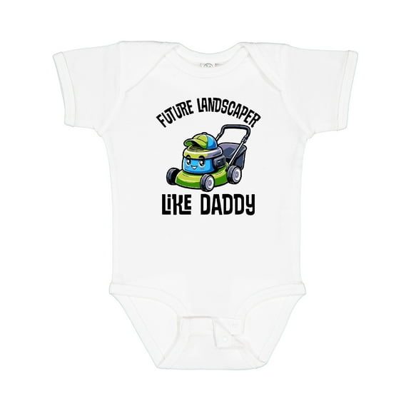 Inktastic Future Landscaper Like Daddy Boys Baby Bodysuit