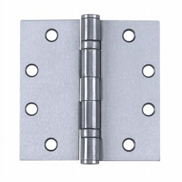 Tell 248073 4 in. 32D Ball Bearing Hinge with Non Removable Pin - Satin Stainless Steel