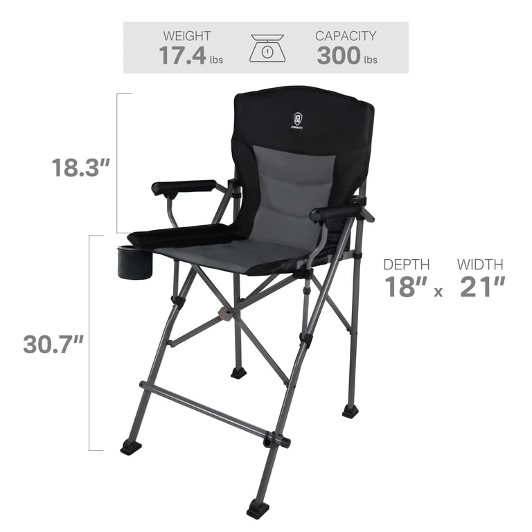 Ever Advanced Tall Camping Directors Chair, 31-Inch Seat Height photo 6