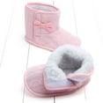thumbnail image 5 of Penkiiy Toddler Shoes Baby Girls Cute Bowknot Boots Baby Soft Cotton Shoes Winter Warm Shoes Smart Step First Walkers Shoesfor12-15 Months 2023 Summer Deal, 5 of 5