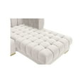 thumbnail image 5 of Meridian Furniture Gwen Cream Velvet 3pc. Sectional, 5 of 16