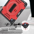 thumbnail image 3 of ELEHOLD Case for Apple iPad 10th Gen, Shockproof Case with 360°Rotating Adjustable Shoulder Hand Strap & Stand,Red, 3 of 8
