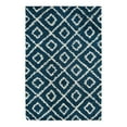 thumbnail image 3 of Unique Loom Trellis Shag Collection Area Rug - Ruth (5' 3" x 8' Rectangle Navy Blue/Ivory), 3 of 11